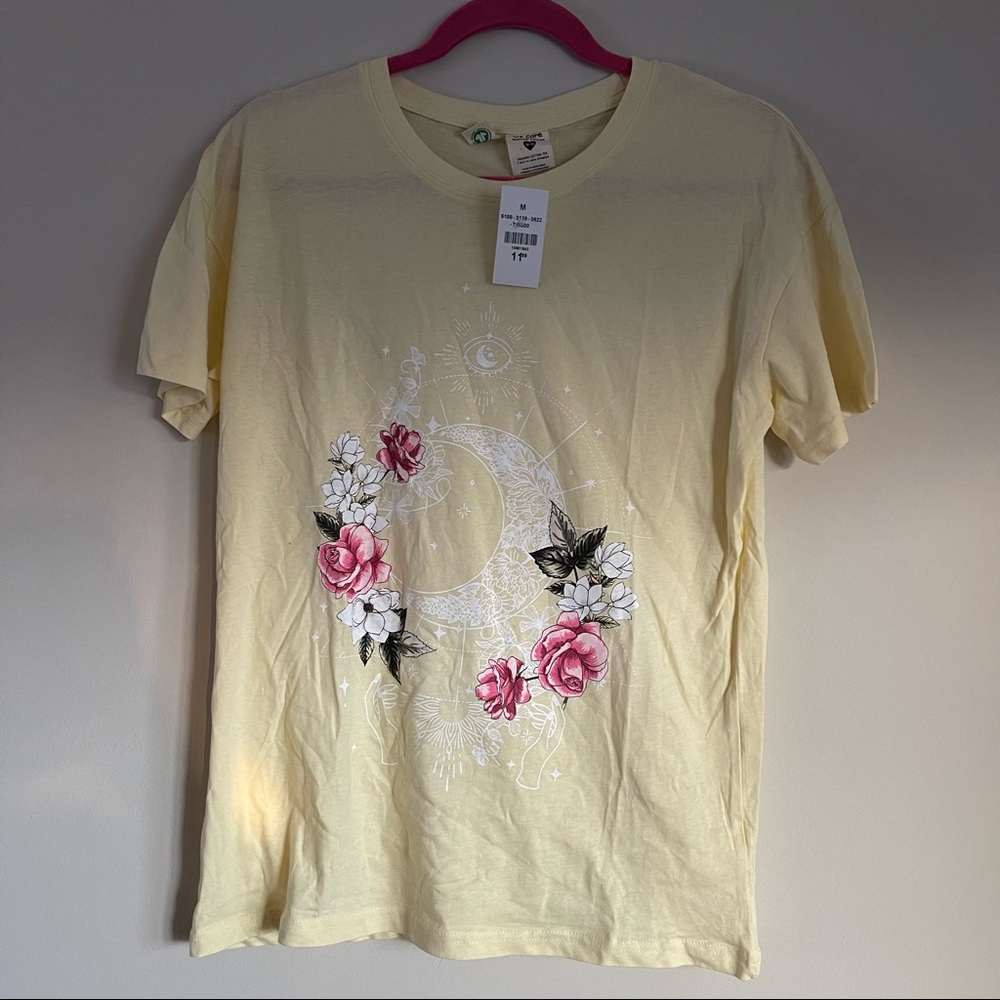 Yellow graphic tee